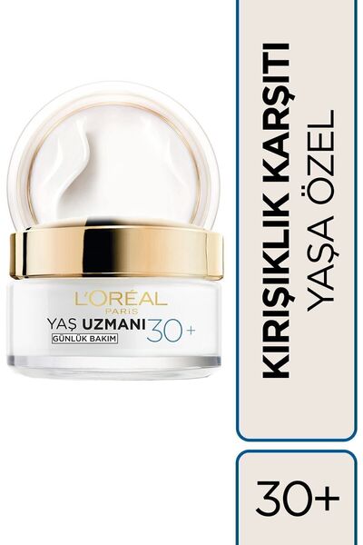 L'Oreal Paris Yaş Uzmanı 30+ Kırışıklık Karşıtı Nemlendirici Gündüz Yüz Kremi...
