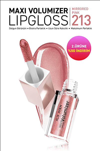 Alix Avien Maxivolumizer Lipgloss 213 - Mirrored Pink - Kalıcı ve Nemlendiric...