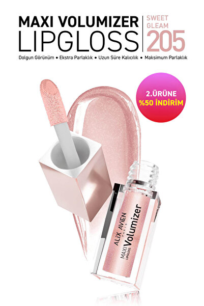 Alix Avien Maxivolumizer Lipgloss 205 - Sweet Gleam - Kalıcı ve Nemlendirici ...
