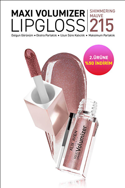 Alix Avien Maxivolumizer Lipgloss 215 - Shimmering Mauve - Kalıcı ve Nemlendi...