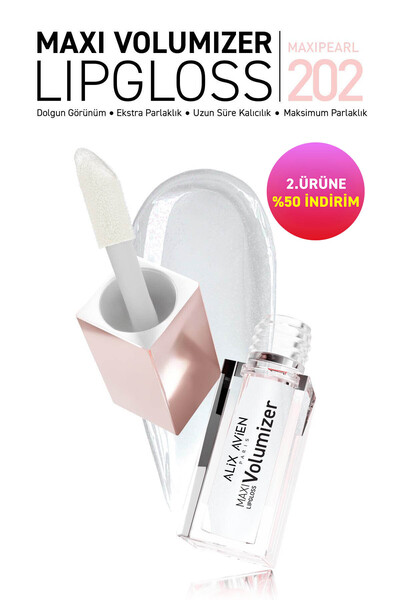 Alix Avien Maxivolumizer Lipgloss 202 - Maxipearl - Kalıcı ve Nemlendirici Ru...
