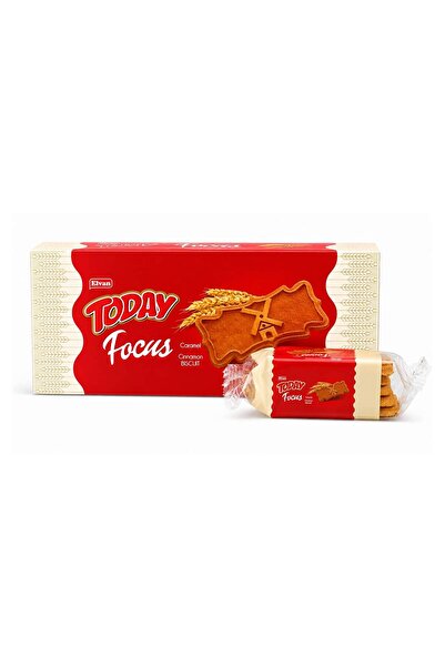 Elvan Today Focus Karamelli Bisküvi 160 Gr. (1 Paket)