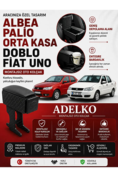 adelko Fiat Doblo Orta Kasa Albea Palio Uno Uyumlu Kolçak Vidasız Montajsız
