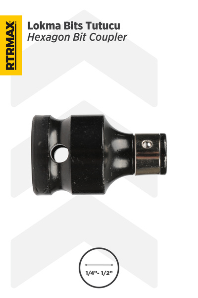 Rtrmax 1/4 - 1/2 Lokma Bits Tutucu Lokma Adaptör