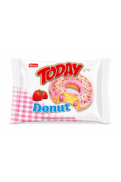 Elvan Today Donut Kek Çilekli 35 Gr. (1 ADET)