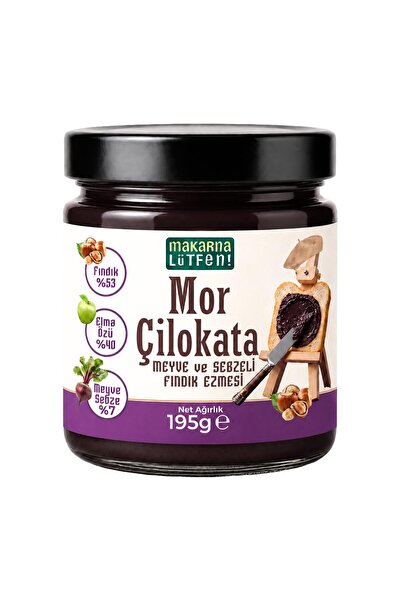Makarna Lütfen Mor Çilokata (ANTOSİYONİNLİ FINDIK KREMASI-195 GRAM)