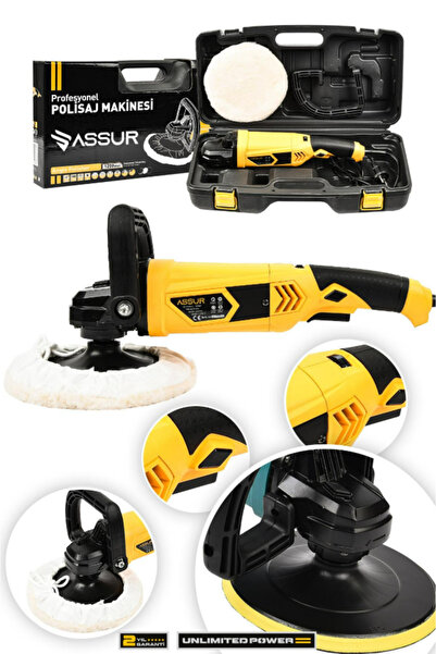 ASSUR 1200w Polisaj 6 Kademeli 180 mm Pasta Cila