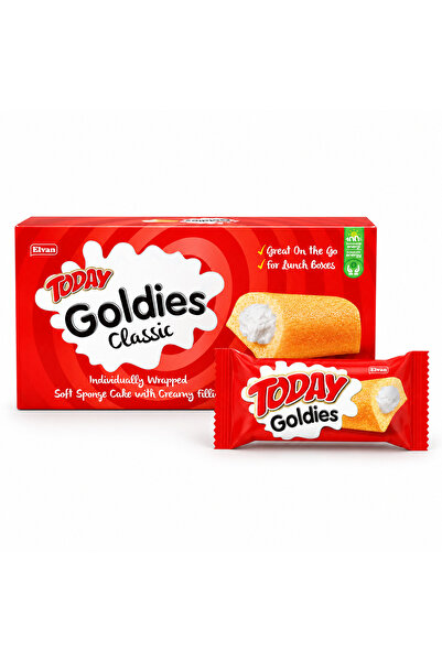 Elvan Today Goldies Klasik Sütlü 40 Gr. 5li (1 KUTU)