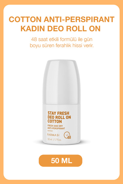 Farmasi Terleme Önleyici 48 Saat Etkili Kadın Roll On Deodorant | Cotton