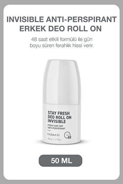 Farmasi Terleme Önleyici 48 Saat Etkili Erkek Roll On Deodorant | Invisible