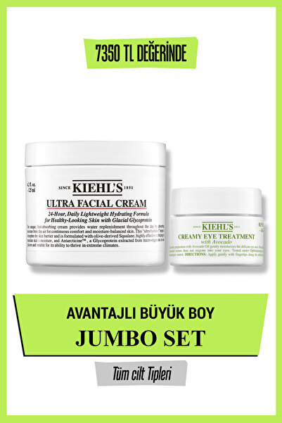 Kiehl's Ultra Nemlendirici ve Avokado Göz Kremi Nem İkilisi Seti