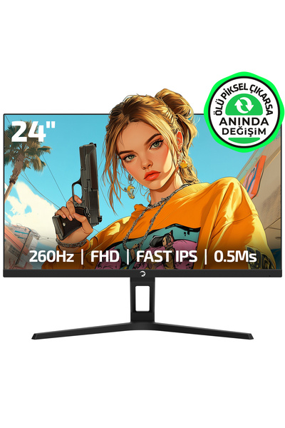 GamePower Kaze T10 24" 260Hz 0.5ms FHD Fast IPS 2x2W Speaker Gaming Monitör (...