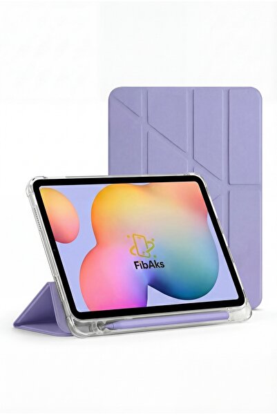 Fibaks iPad 11 A16 2025 10. Nesil 10.9 Kılıf Katlanır Kalem Bölmeli Yatay ve ...