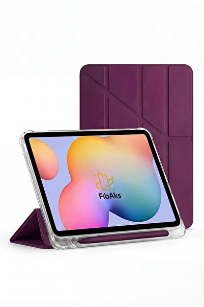 Fibaks İpad 7. 8. 9. Nesil 10.2" Kılıf Katlanır Kalemlikli Standlı Uyku Modlu...