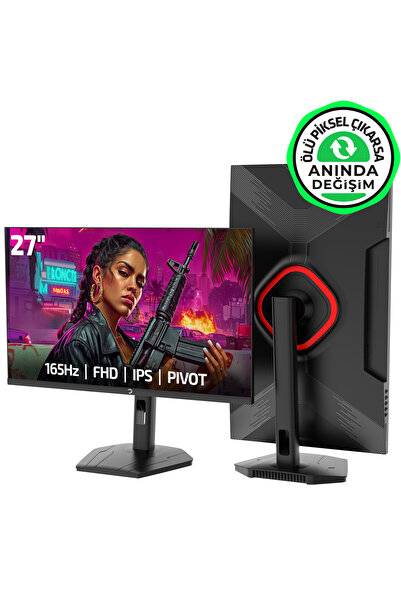 GamePower Lunis L30 27'' 165hz 1ms Ips Fhd Pivot Gaming Monitör (Ölü Pikselde...