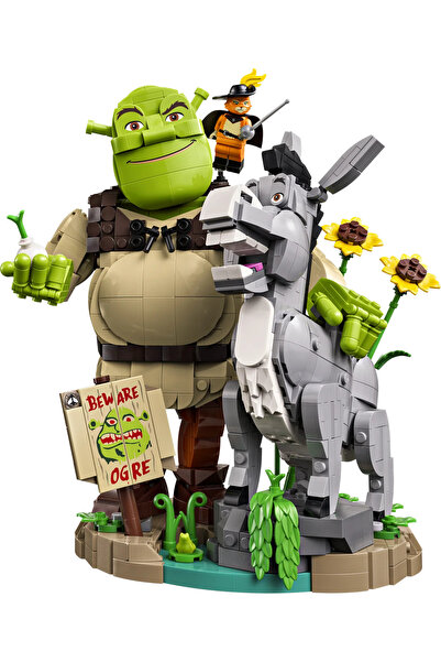 LEGO ® Shrek: Şrek, Eşek ve Çizmeli Kedi 72423 - 18+ Yaratıcı Model Yapım Seti (1403 Parça)