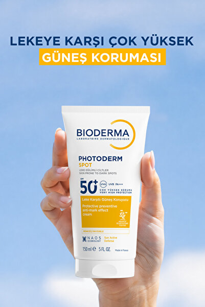 Bioderma Photoderm Spot SPF 50+ Leke Karşıtı Tüm Ciltler için Yüz & Vücut Güneş Kremi 150 ML