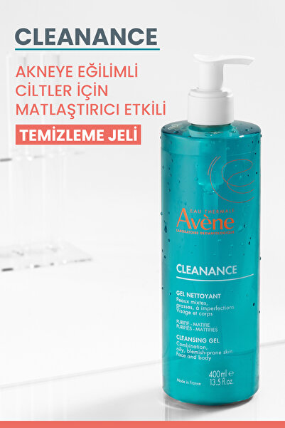 Avene Cleanance Yağlı ve Akneye Eğilimli Ciltler için Matlaştırıcı Yüz Temizleme Jeli 400 ml
