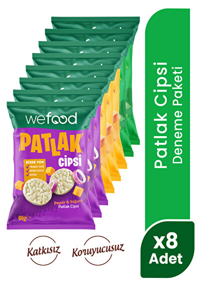 Wefood Patlak Cips Deneme Paketi 60 g 8'li