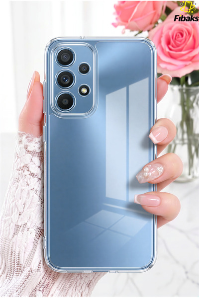 Fibaks Galaxy A52/A52S Kılıf Kamera Korumalı Yumuşak Şeffaf Ince Süper Siliko...
