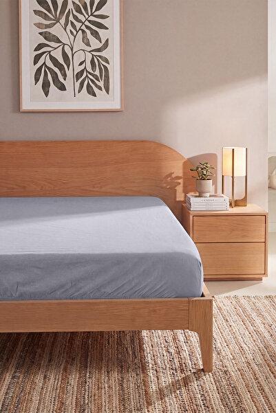 TRENDYOLMİLLA HOME 100 % Baumwolle, doppelt elastisches, gekämmtes Baumwollbe...
