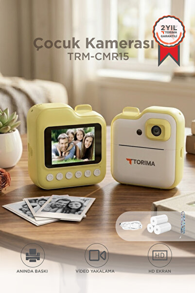 Torima Dijital Fotoğraf Makineleri Çocuk Termal Resim Kağıt Baskılı Yazıcı Ka...