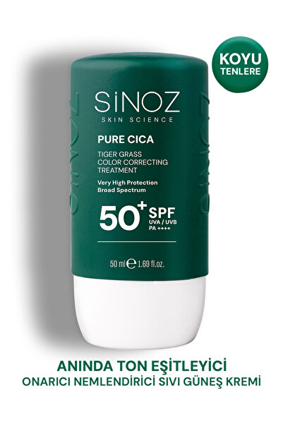 SİNOZ Pure Cica Tiger Grass Anında Ton Eşitleyici Onarıcı Nemlendirici SPF50+...