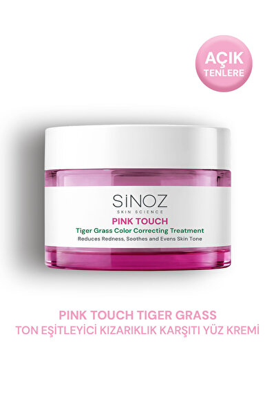 SİNOZ Pink Touch Tiger Grass Anında Ton Eşitleyici Onarıcı Yüz Bakım Kremi 15...