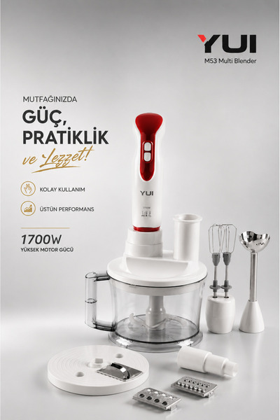 Yui M53 Multiblender 1700w Paslanmaz Çelik 1.5l Kapasite