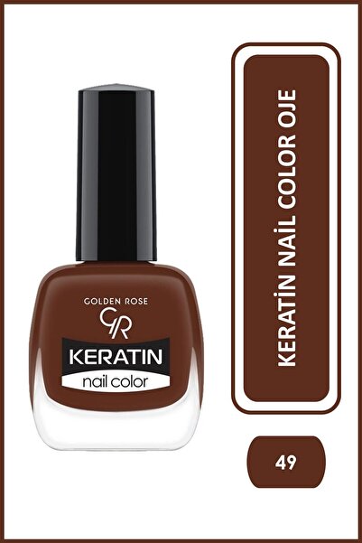 Golden Rose Keratin Nail Color No: 49 - Keratin İçerikli Güçlendirici Parlak Oje