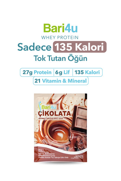 Bari4u Whey Protein Çikolata Aromalı Tek Şase