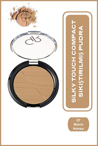 Golden Rose Silky Touch Compact Powder No: 07 Warm Honey - İpeksi Sıkıştırılm...