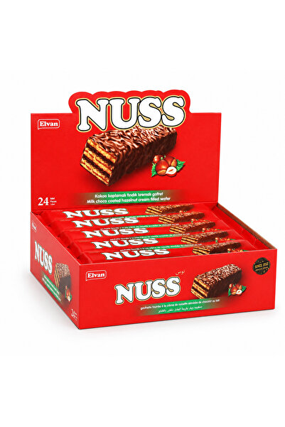 Elvan Nuss Gofret 15 Gr. 24 Adet (1 Kutu)