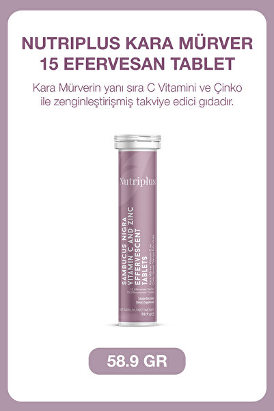 Farmasi Nutriplus Kara Mürver 15 Efervesan Tablet