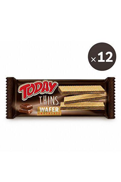 Elvan Today Thins Gofret Çikolatalı 65 Gr. (12 Adet)