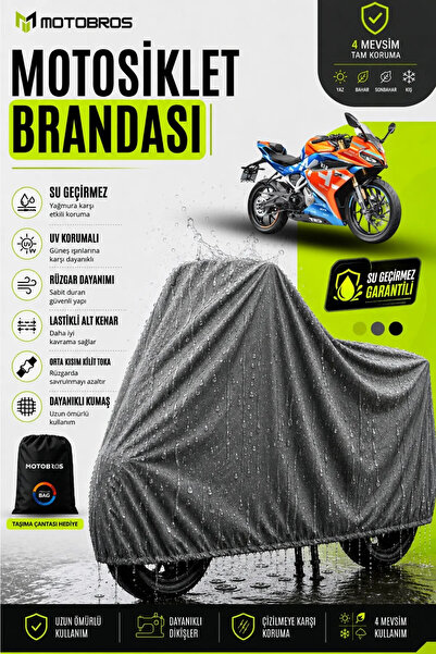 Motobros Cf Moto 250SR للاستخدام الدائم لغطاء المحرك (رمادي)