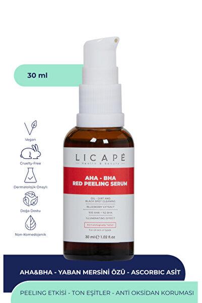 Licape Cilt Canlandırıcı %10 Aha - %2 Bha Red Peeling Serum
