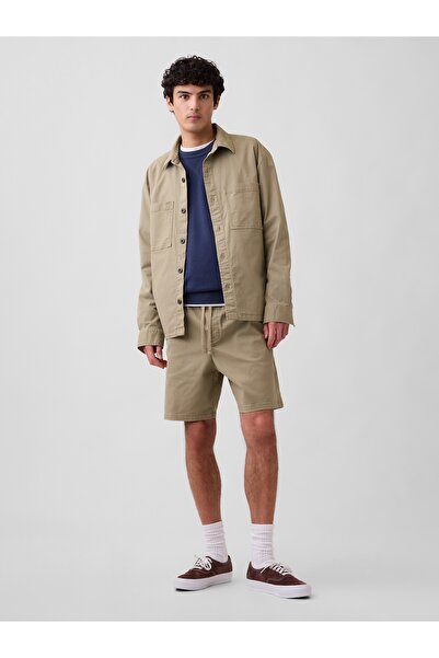 GAP Erkek 7" Essential Pull-On Khaki Şort