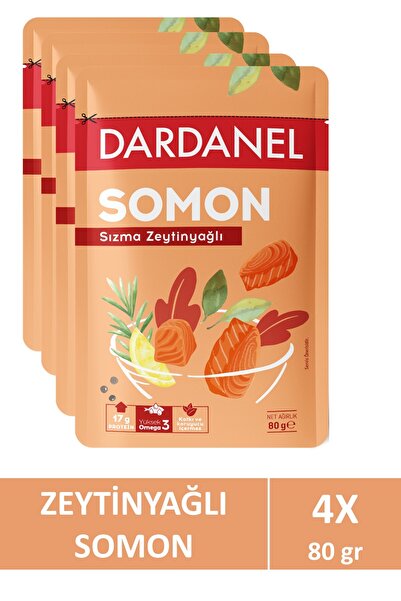 Dardanel Zeytinyağlı Somon Poşet 80 gr x 4 Adet