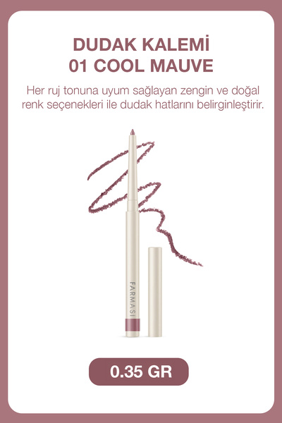 Farmasi Dudak Kalemi 01 Cool Mauve