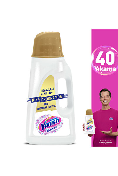 Vanish Oxi Action Deterjan Güçlendirici ve Leke Çıkarıcı Sıvı Renkliler 2000 ml + Beyaz 2000 ml