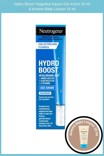 Neutrogena Hydro Boost Yorgunluk Karşıtı Göz Kremi 15 ml & Aveeno Baby Losyon...