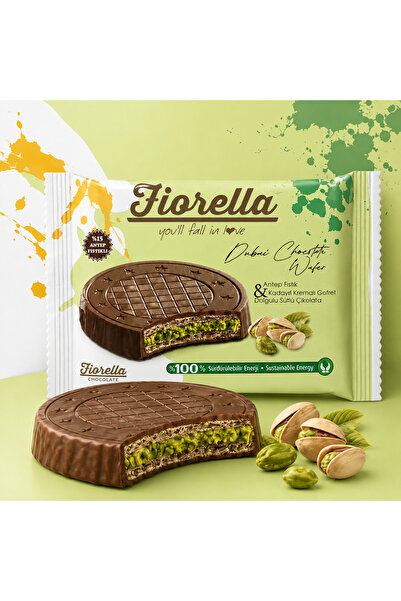 FIORELLA Crunch Dubai Çikolatalı Gofret 20 Gr. 24 Adet (1 Kutu)