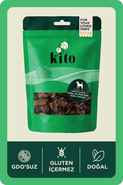 kito Dana Akciğer Küp Atıştırmalık Köpek Ödül Maması %100 Doğal, Glutensiz, O...
