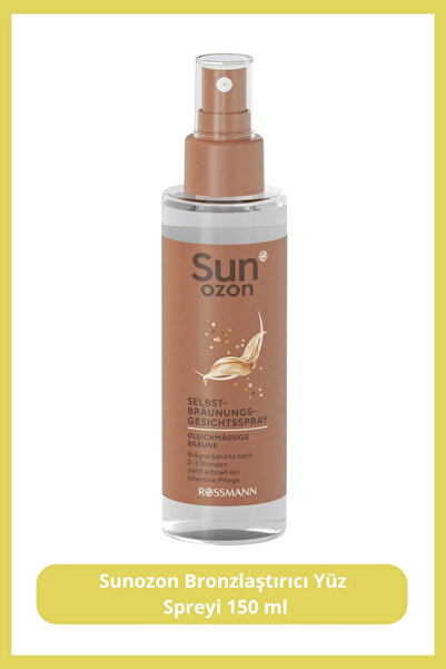 SunOzon Bronzlaştırıcı Yüz Spreyi, 150 ml