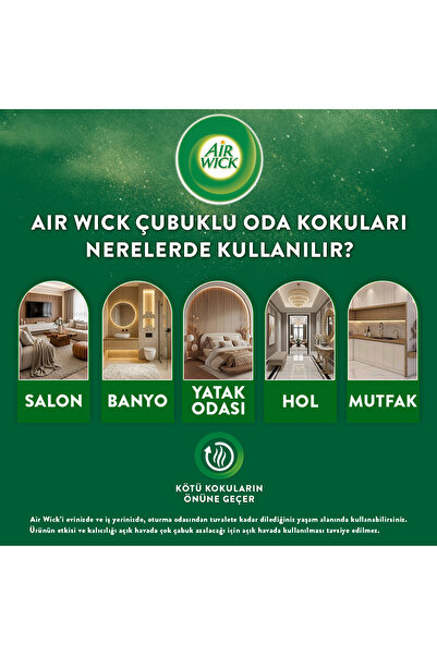 Air Wick Kokulu Çubuklar Oda Kokusu, Pembe Çiçekler, 25ml