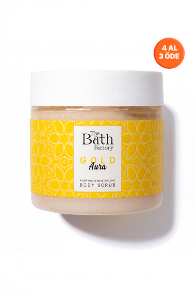 THE BATH FACTORY Nemlendirici Ve Arındırıcı Gold Aura Vücut Peelingi 300 gr