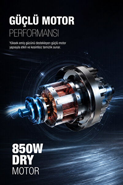 Fantom Provac P 5000 Cyclone Dikey Süpürge Antrasit