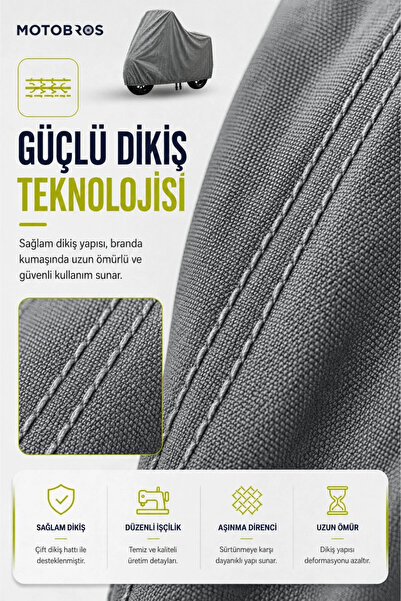 Motobros ThermoGuard-X Motosiklet Brandası Arora Cappucino 125 (EN KALIN) Kumaş Ömürlük Kullanım (TOKALI)