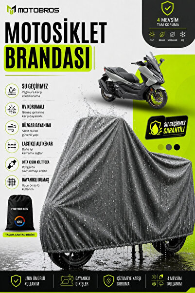 Motobros Motosiklet Branda Honda Forza 250 (EN KALIN) Kumaş Ömürlük Kullanım